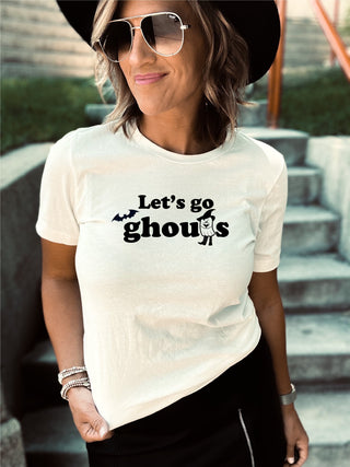 Let's go ghouls tee Short Sleeve halloween tee Bella canvas 3001 