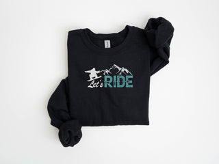 Let's Ride fleece sweatshirt Winter Lane seven premium fleece crew 