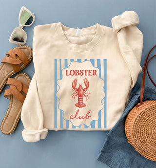Lobster club sweatshirt vacay, beach Lane seven 