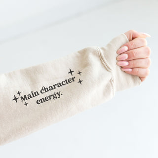 Main Character Energy softstyle sweatshirt Affirmation sweatshirt Gildan softstyle(sf000) 