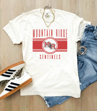 Mountain Ridge Sentinels logo tee