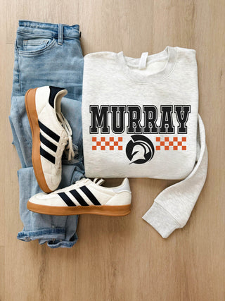 Murray Spartans checkered logo sweatshirt