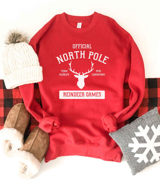 North Pole sweatshirt- October special October special holiday sweatshirt Lane seven unisex sweatshirt charcoal 
