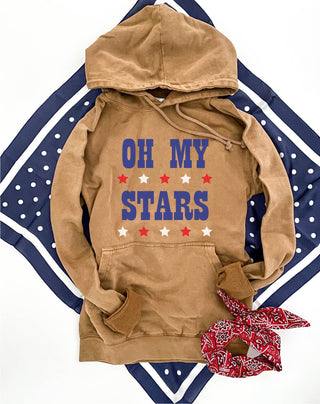 Oh my stars vintage wash hoodie Patriotic hoodie Lane Seven vintage hoodie 
