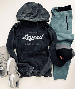 Part time legend vintage wash hoodie Edgy hoodie Lane Seven vintage hoodie 