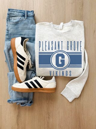 Pleasant Grove Vikings logo sweatshirt