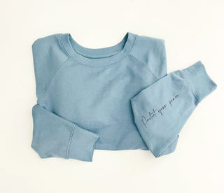Protect your peace french terry sweatshirt Affirmation collection Independent Trading Co French Terry 