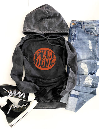 Proud mama basketball vintage wash hoodie Basketball hoodie Lane Seven vintage hoodie 