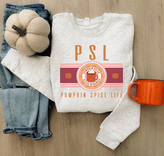 PSL pumpkin spice logo sweatshirt fall Lane seven 