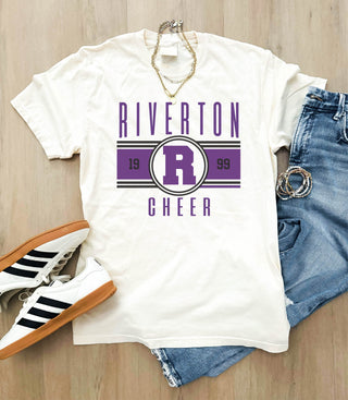 Riverton Cheer logo heavyweight tee