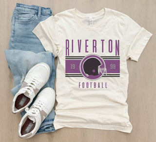 Riverton Silverwolves helmet logo tee
