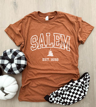 Salem Est 1692 tee Short Sleeve halloween tee Tultex tee 202 