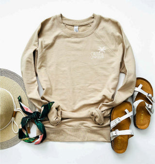 Salted Threads Co. coastal logo french terry raglan
