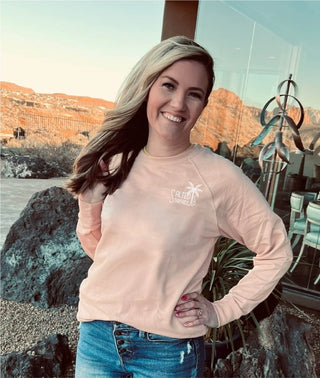 Salted Threads Co. coastal logo french terry raglan
