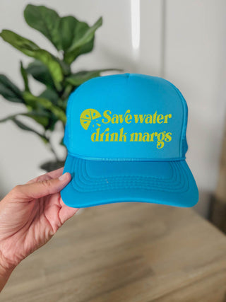 Save water drink margs foam trucker hat Hat Buck wholesale foam trucker 