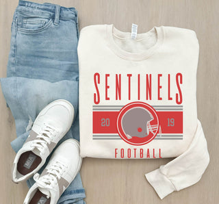 Mountain Ridge Sentinels helmet logo basic sweatshirt
