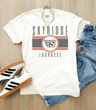 Skyridge lacrosse logo heavyweight tee