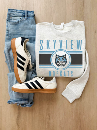 Skyview Bobcats logo sweatshirt