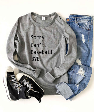 Sorry can't baseball french terry raglan sweatshirt Baseball french Terry raglan Lane seven French Terry raglan 