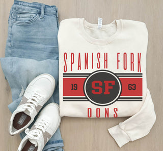 Spanish Fork Dons logo basic sweatshirt