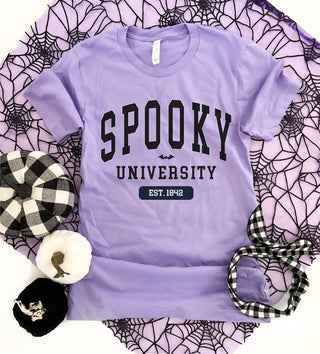 Spooky university tee Short Sleeve halloween tee Bella canvas 3001 