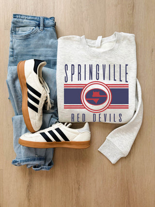 Springville Red Devils logo sweatshirt