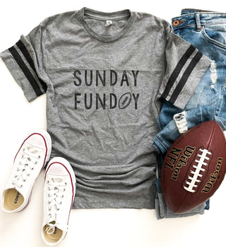 Sunday funday unisex varsity tee Varsity gameday tee LAT womens varsity tee 