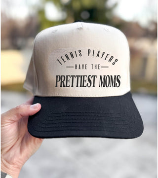 Tennis players have the prettiest moms two toned ball cap sports Otto 5 panel ball cap 