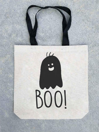Trick or treat tote bag- customizable! Tote bag Costa Threads Boo tote bag 